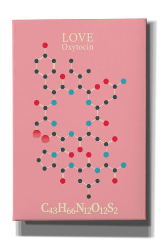Image of 'Oxytocin Molecule 2' by Epic Portfolio, Giclee Canvas Wall Art