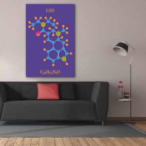 'LSD Molecule 2' by Epic Portfolio, Giclee Canvas Wall Art,40x60