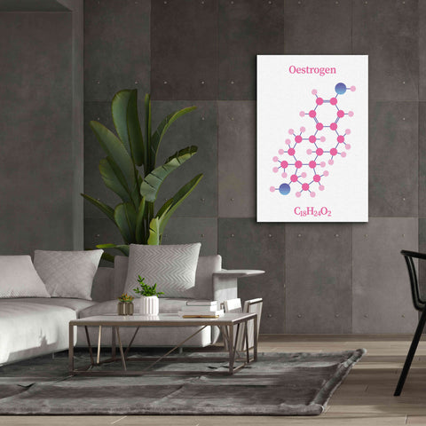 Image of 'Oestrogen Molecule' by Epic Portfolio, Giclee Canvas Wall Art,40x60