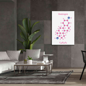 'Oestrogen Molecule' by Epic Portfolio, Giclee Canvas Wall Art,40x60