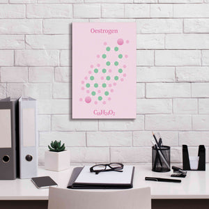 'Oestrogen Molecule 2' by Epic Portfolio, Giclee Canvas Wall Art,12x18