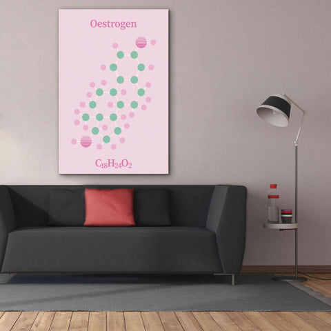 Image of 'Oestrogen Molecule 2' by Epic Portfolio, Giclee Canvas Wall Art,40x60