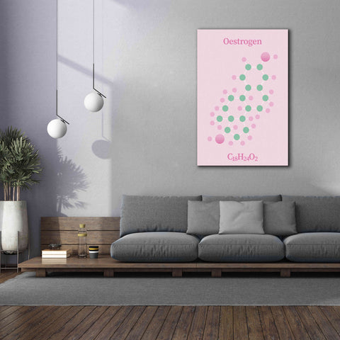 Image of 'Oestrogen Molecule 2' by Epic Portfolio, Giclee Canvas Wall Art,40x60