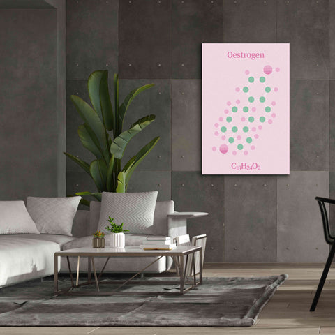 Image of 'Oestrogen Molecule 2' by Epic Portfolio, Giclee Canvas Wall Art,40x60