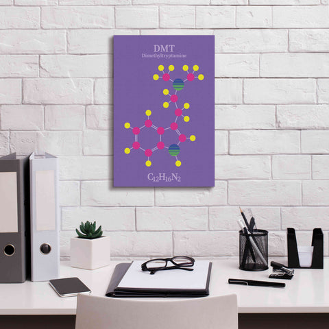 Image of 'DMT Molecule' by Epic Portfolio, Giclee Canvas Wall Art,12x18