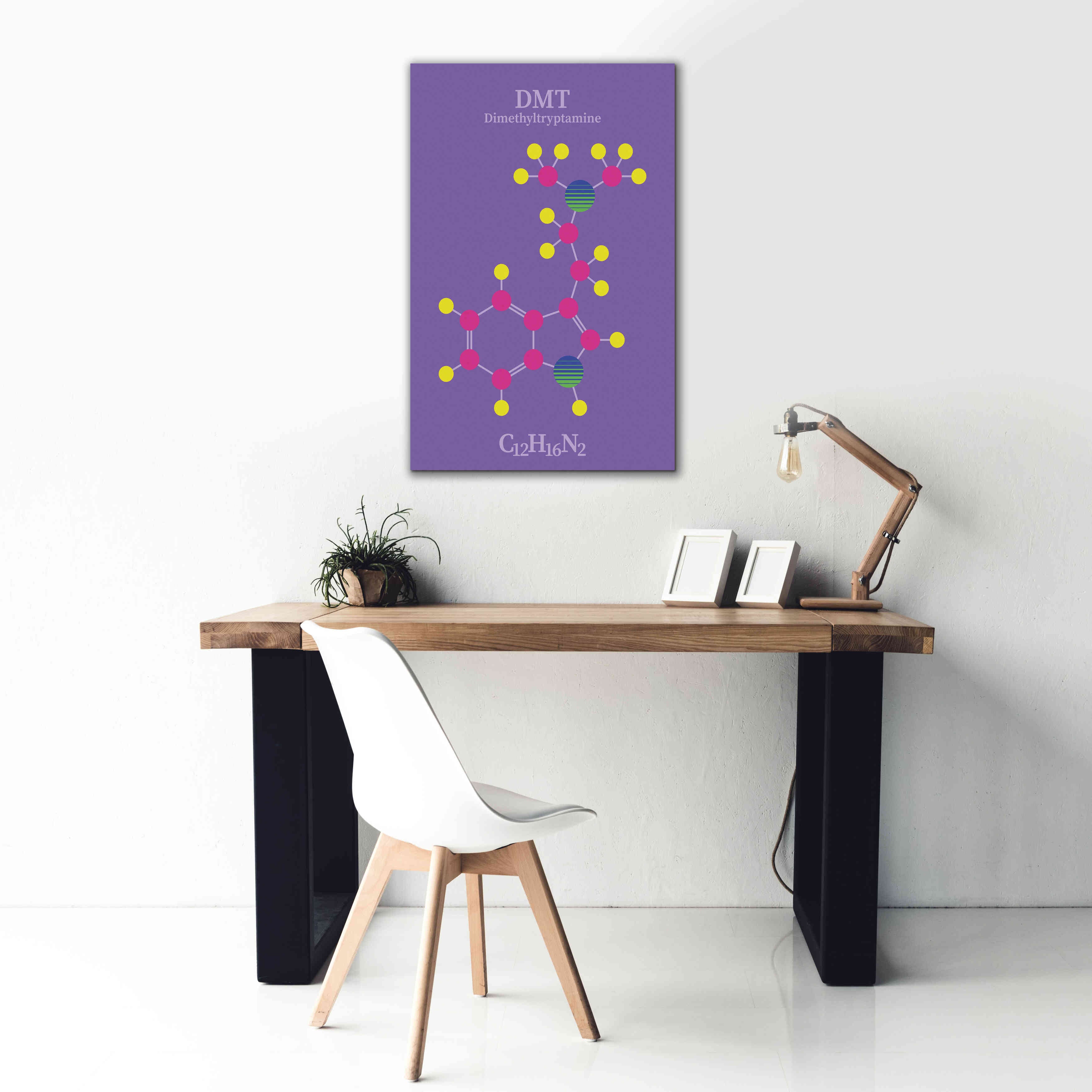 'DMT Molecule' by Epic Portfolio, Giclee Canvas Wall Art,26x40