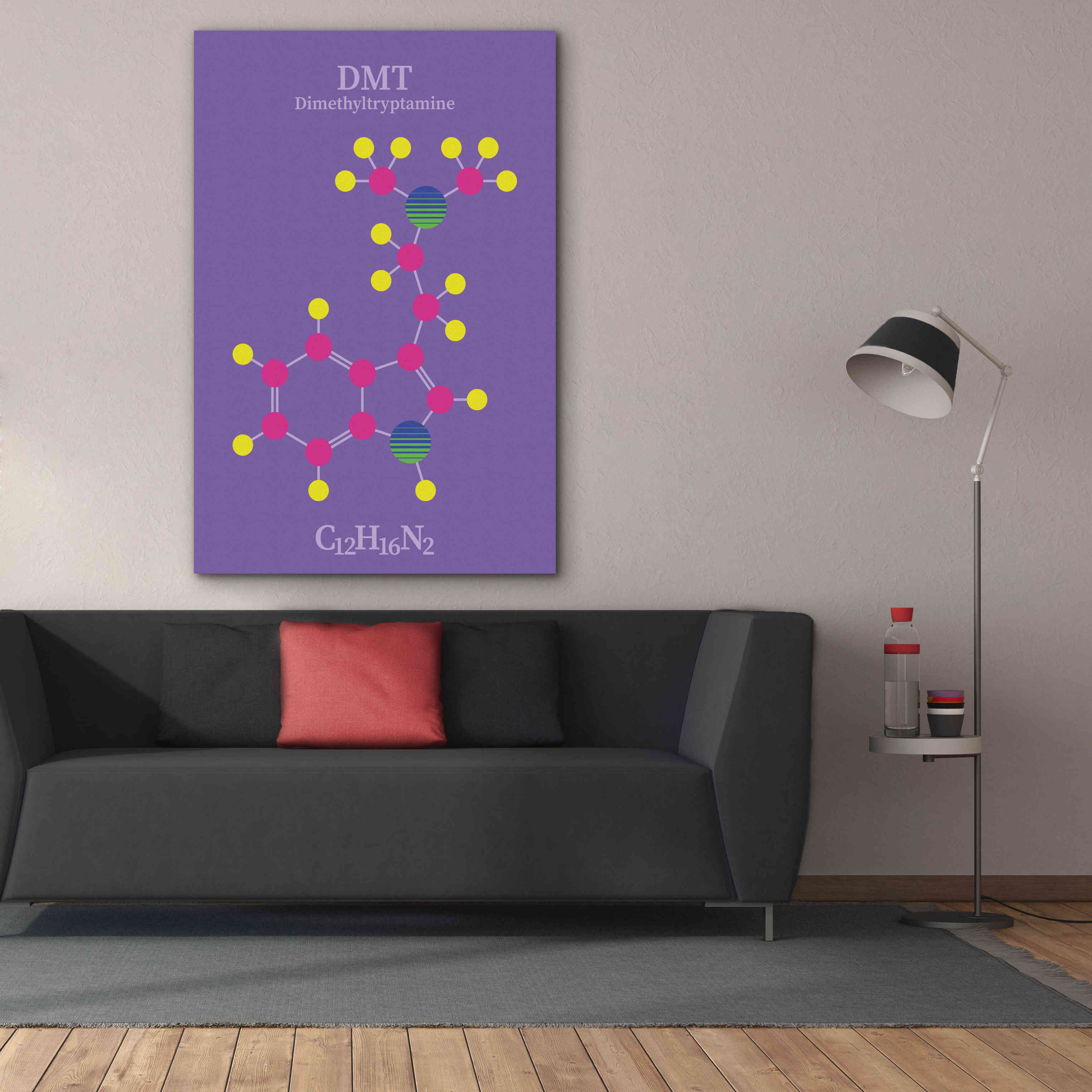 'DMT Molecule' by Epic Portfolio, Giclee Canvas Wall Art,40x60