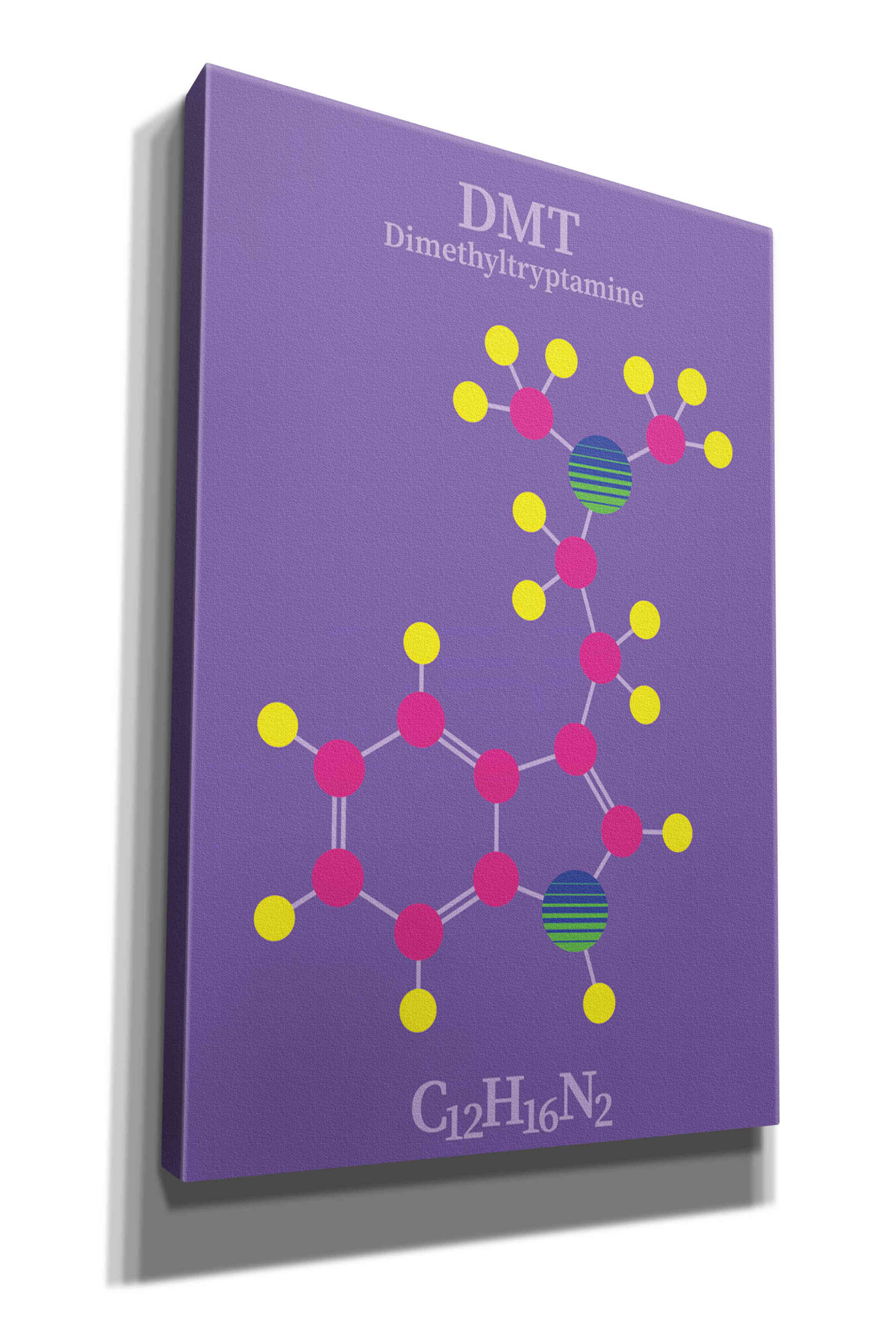 'DMT Molecule' by Epic Portfolio, Giclee Canvas Wall Art