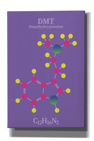 Image of 'DMT Molecule' by Epic Portfolio, Giclee Canvas Wall Art
