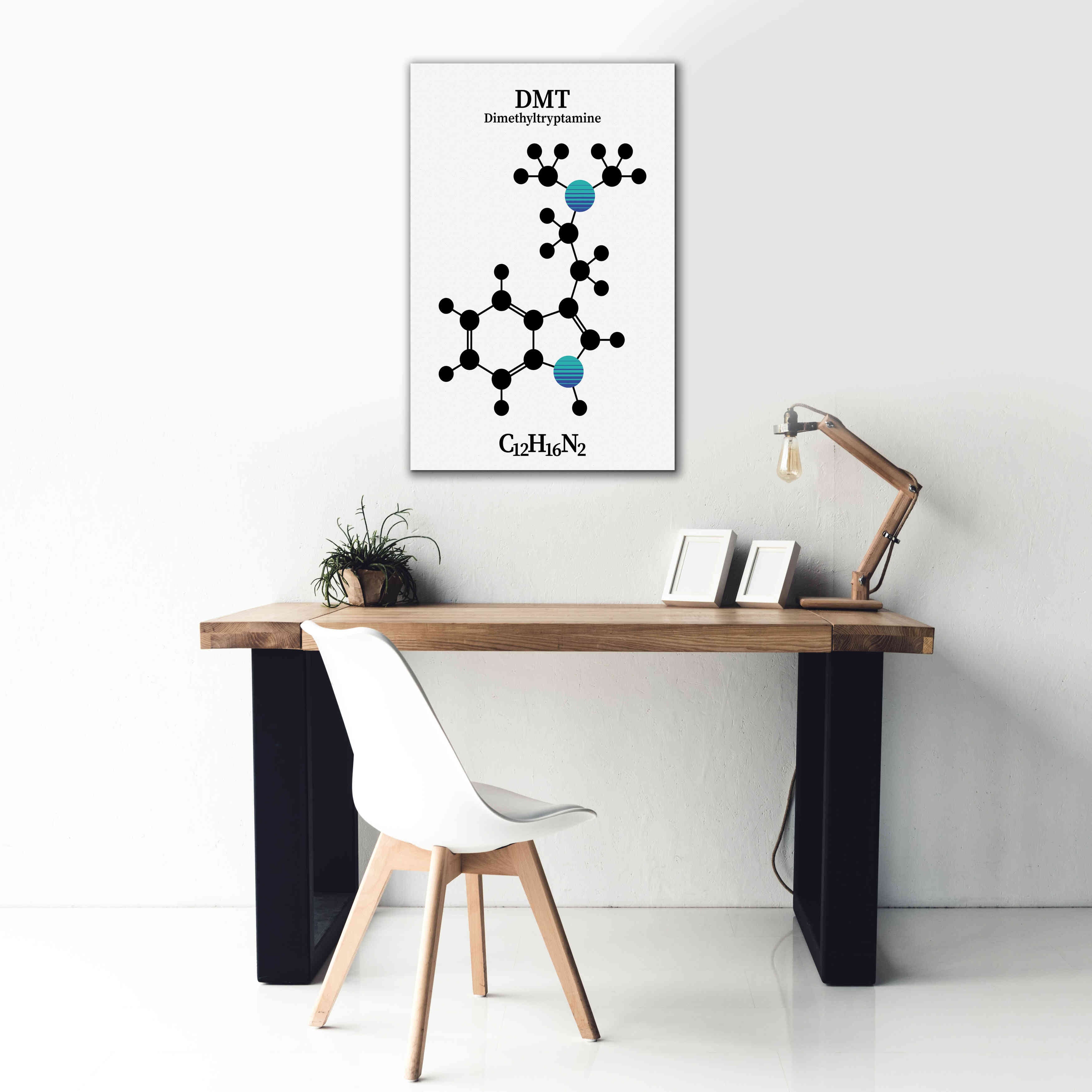 'DMT Molecule 2' by Epic Portfolio, Giclee Canvas Wall Art,26x40