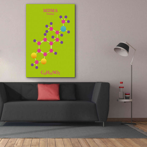 Image of 'MDMA Molecule 2' by Epic Portfolio, Giclee Canvas Wall Art,40x60