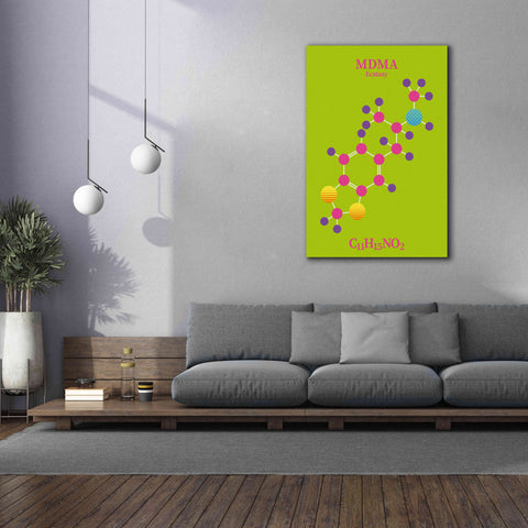 Image of 'MDMA Molecule 2' by Epic Portfolio, Giclee Canvas Wall Art,40x60