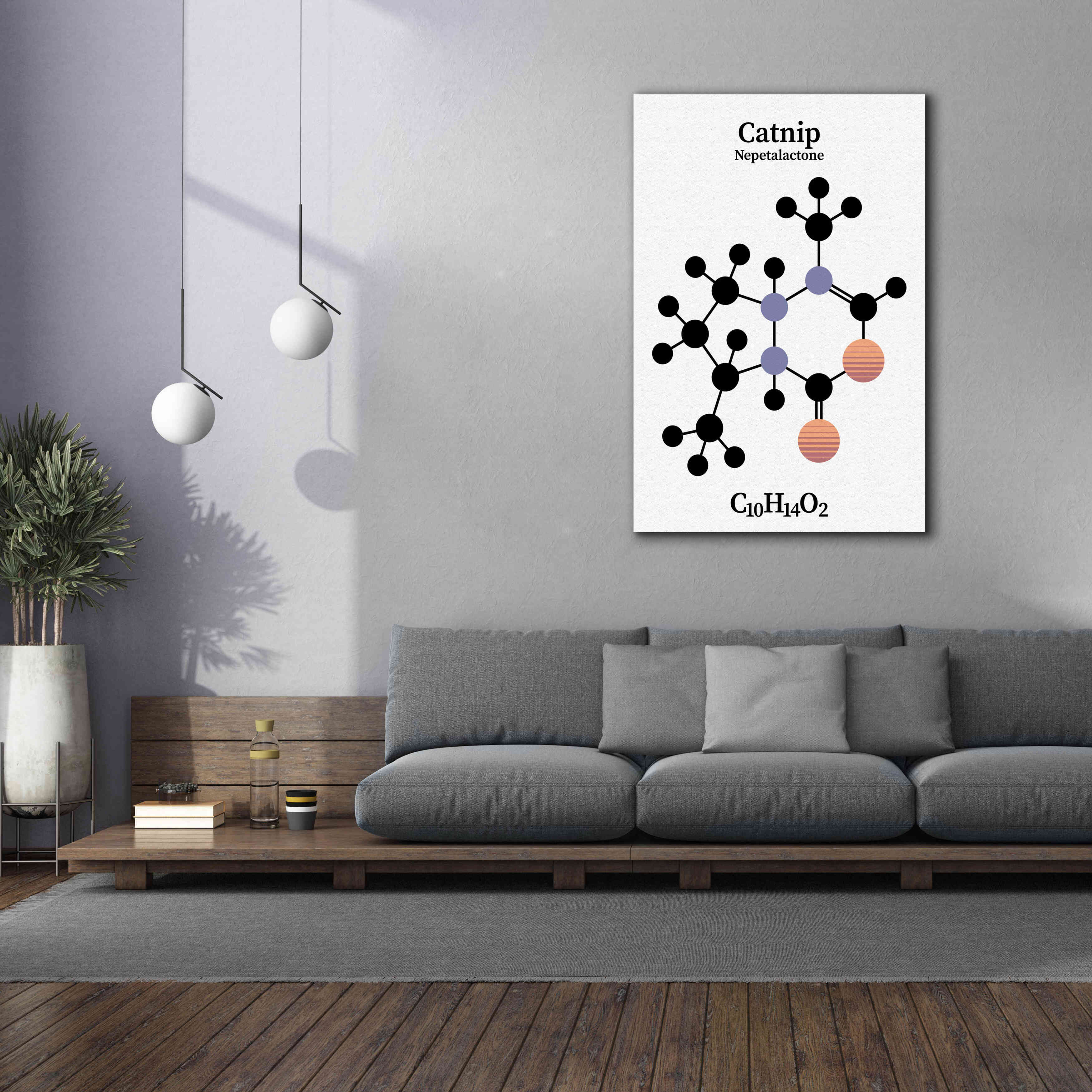 'Catnip Molecule' by Epic Portfolio, Giclee Canvas Wall Art,40x60