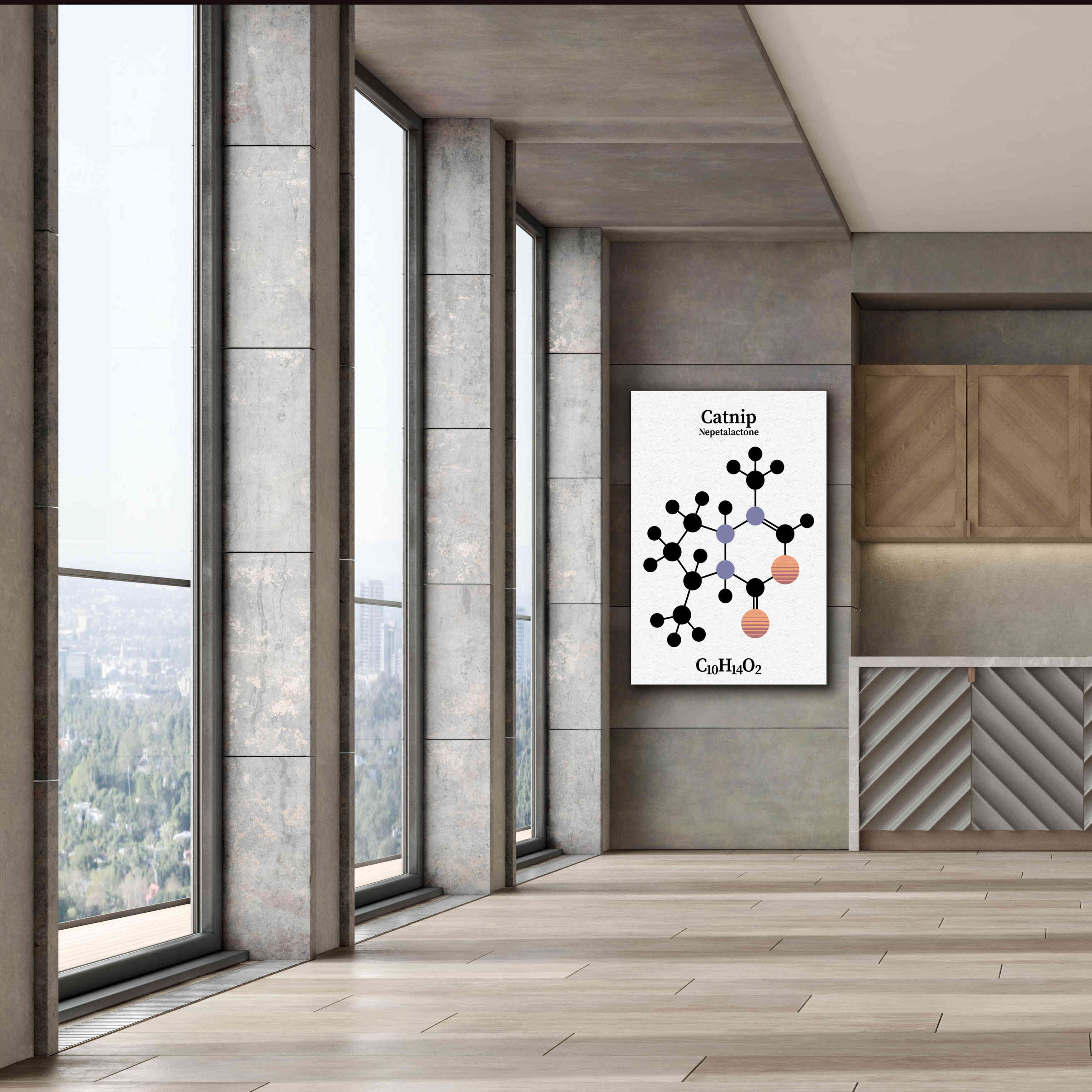 'Catnip Molecule' by Epic Portfolio, Giclee Canvas Wall Art,40x60