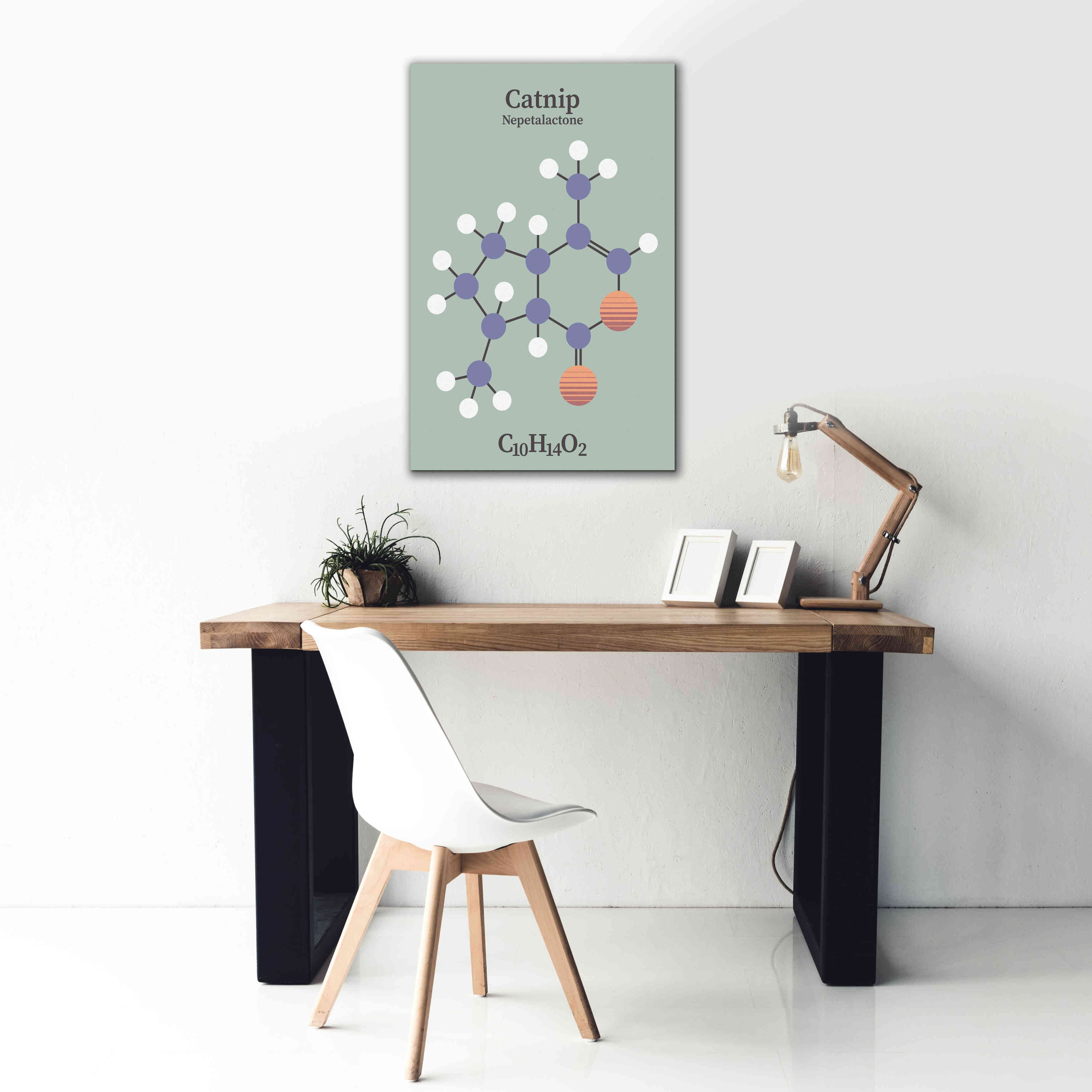'Catnip Molecule 2' by Epic Portfolio, Giclee Canvas Wall Art,26x40