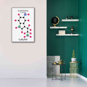 'Serotonin Molecule' by Epic Portfolio, Giclee Canvas Wall Art,26x40