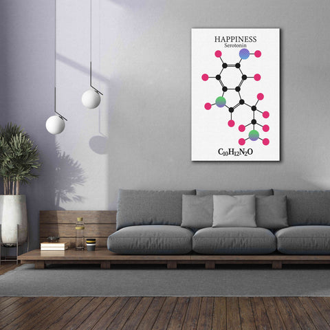 Image of 'Serotonin Molecule' by Epic Portfolio, Giclee Canvas Wall Art,40x60