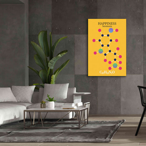 Image of 'Serotonin Molecule 2' by Epic Portfolio, Giclee Canvas Wall Art,40x60