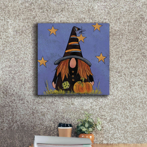 Image of 'Halloween Gnome' by Lisa Hilliker, Giclee Canvas Wall Art,18x18