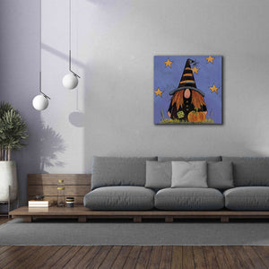 'Halloween Gnome' by Lisa Hilliker, Giclee Canvas Wall Art,37x37