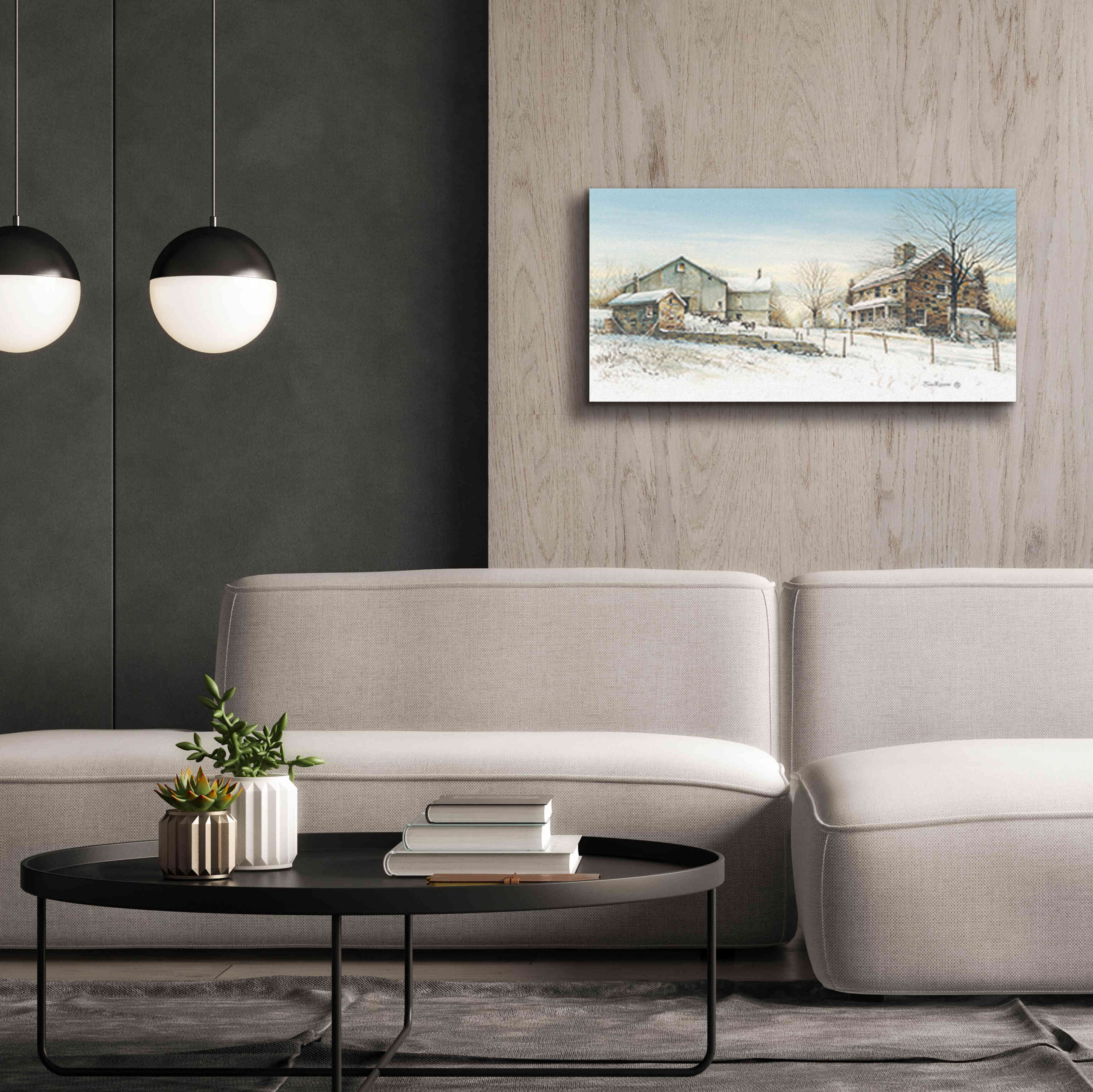 'February Morning' by John Rossini, Giclee Canvas Wall Art,40x20