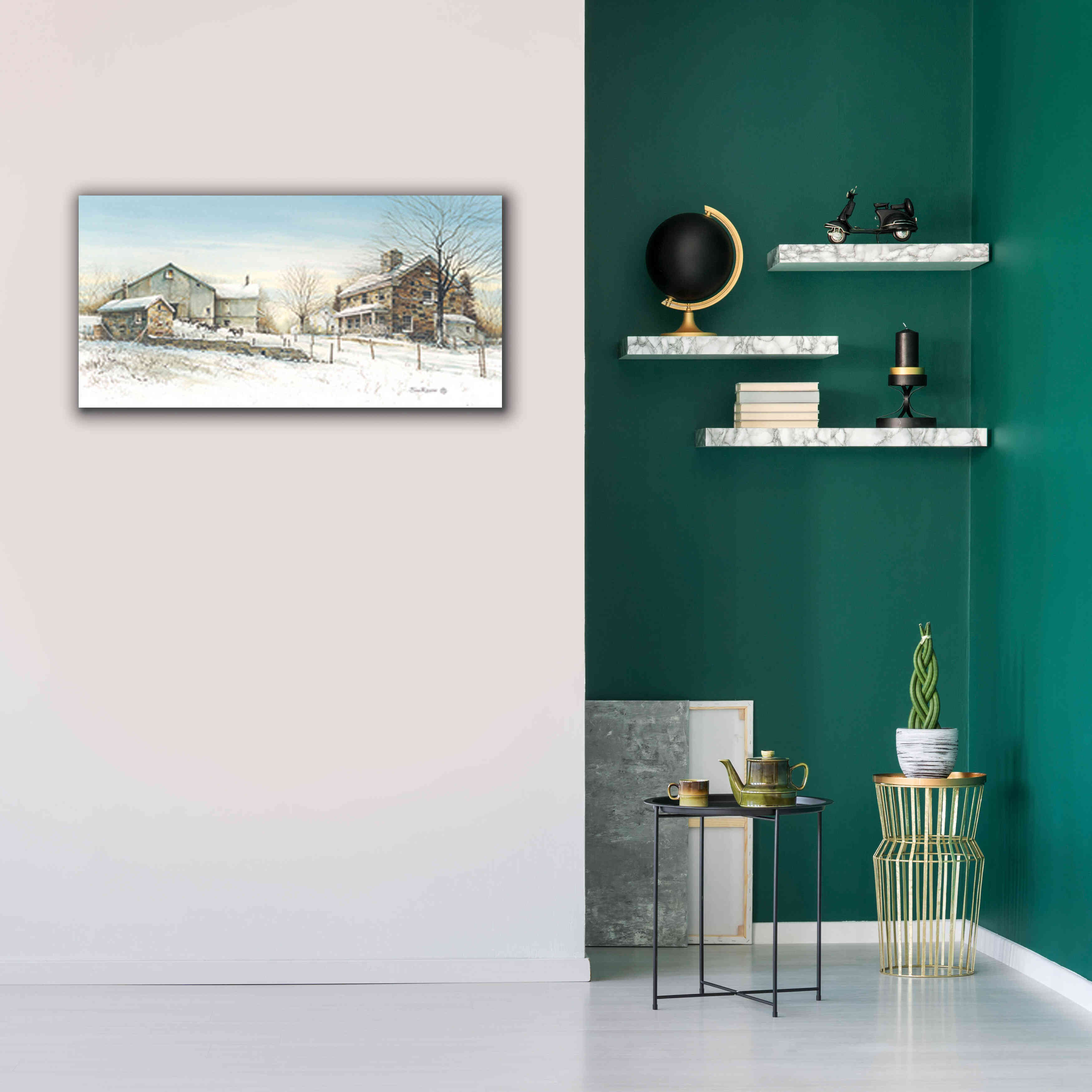 'February Morning' by John Rossini, Giclee Canvas Wall Art,40x20
