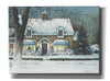 'Snow Softly Falling' by John Rossini, Giclee Canvas Wall Art