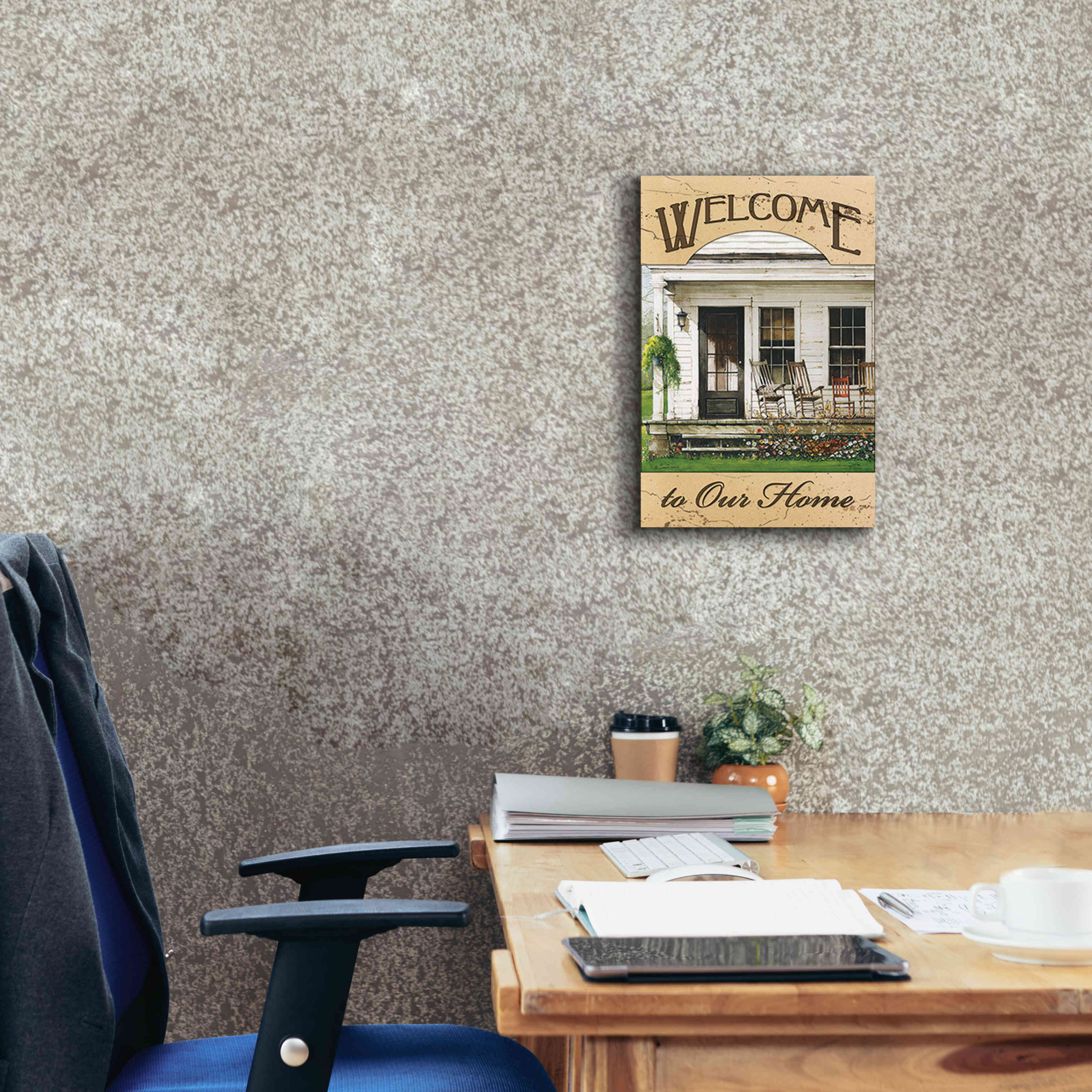 'Welcome to Our Home' by John Rossini, Giclee Canvas Wall Art,12x18