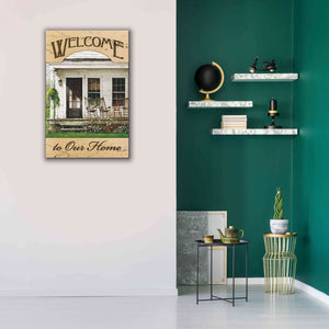 'Welcome to Our Home' by John Rossini, Giclee Canvas Wall Art,26x40