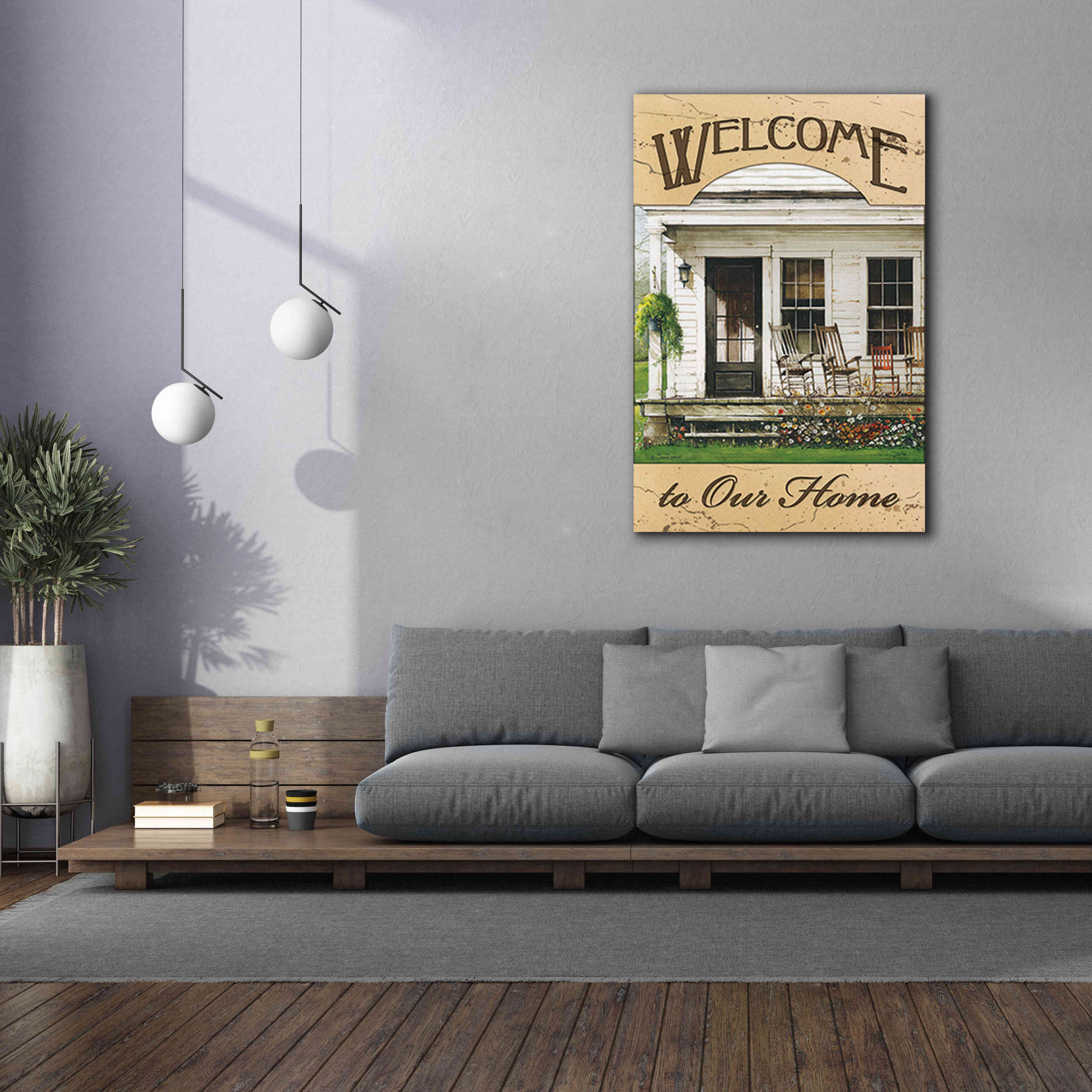 'Welcome to Our Home' by John Rossini, Giclee Canvas Wall Art,40x60