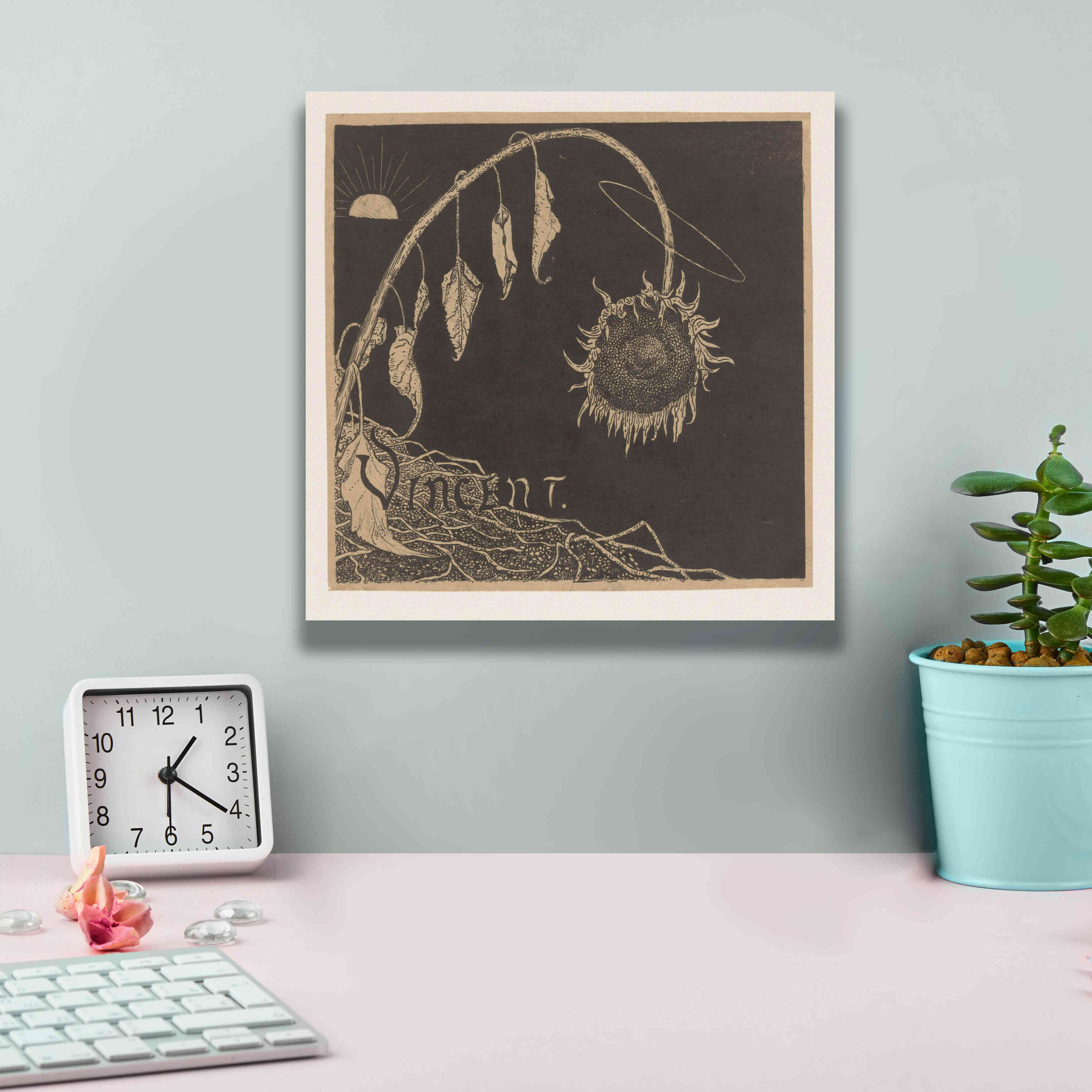 'Tentoonstelling der Nagelaten Werken Van Vincent Van Gogh, Amsterdam' by Richard Roland Holst, Giclee Canvas Wall Art,12x12