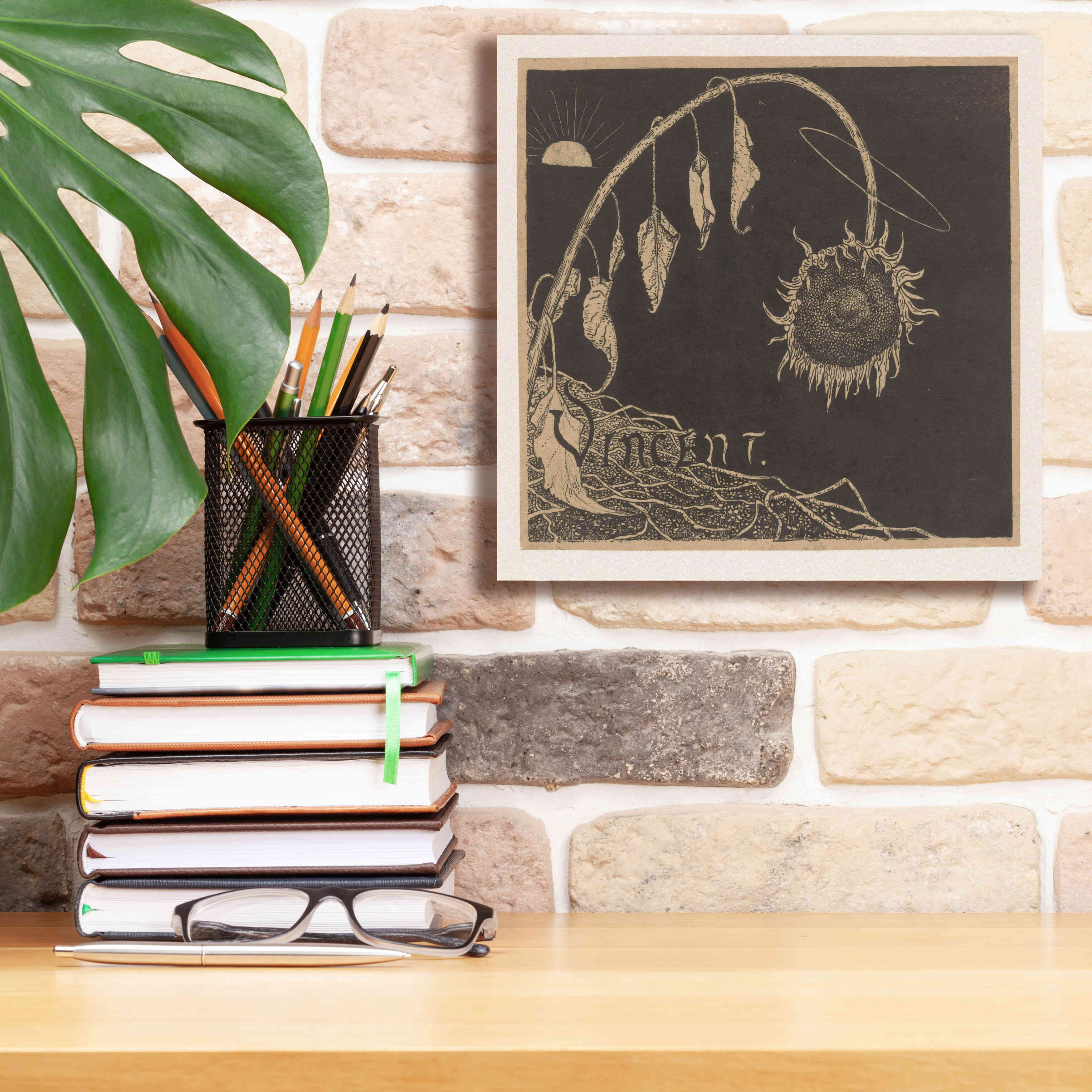 'Tentoonstelling der Nagelaten Werken Van Vincent Van Gogh, Amsterdam' by Richard Roland Holst, Giclee Canvas Wall Art,12x12