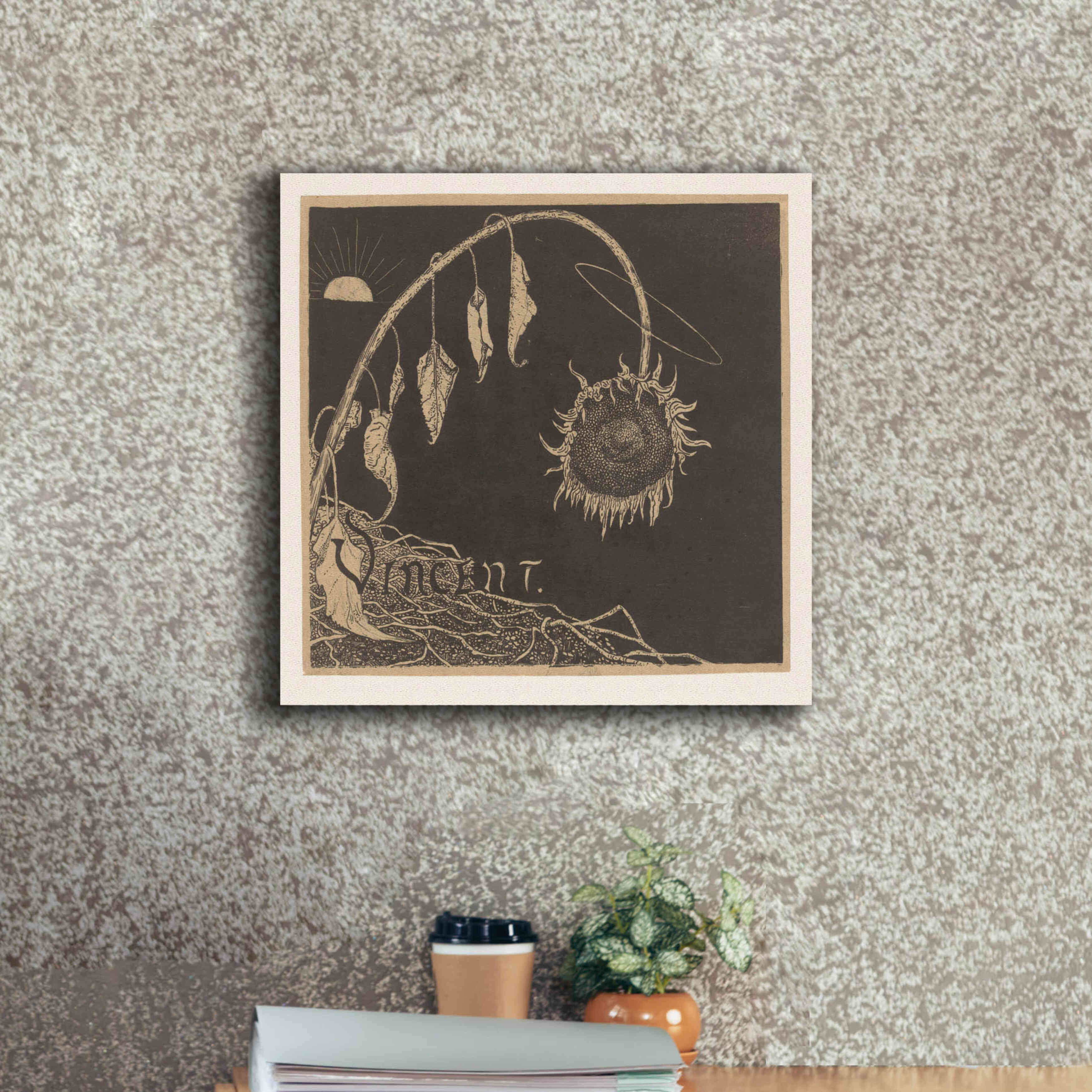 'Tentoonstelling der Nagelaten Werken Van Vincent Van Gogh, Amsterdam' by Richard Roland Holst, Giclee Canvas Wall Art,18x18