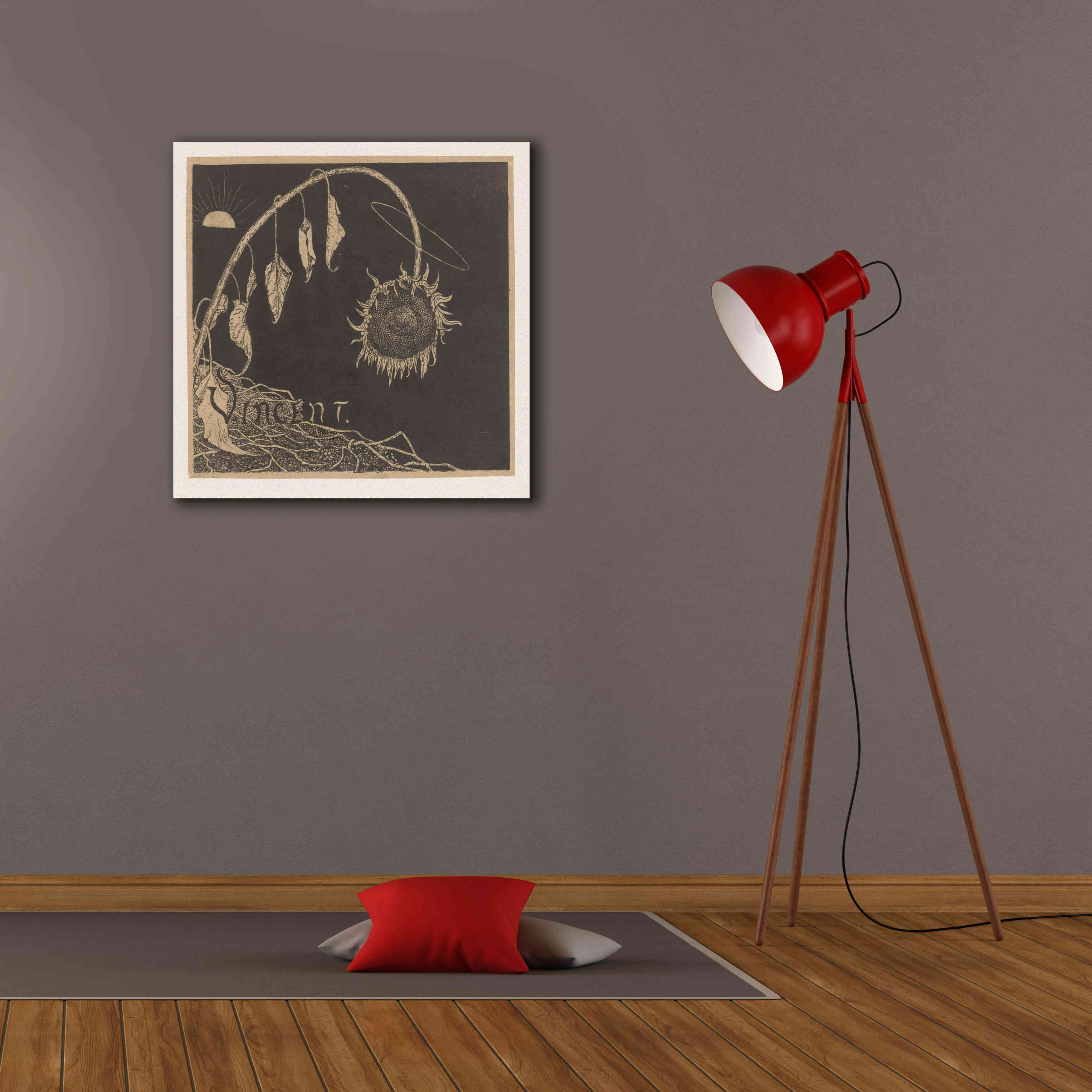 'Tentoonstelling der Nagelaten Werken Van Vincent Van Gogh, Amsterdam' by Richard Roland Holst, Giclee Canvas Wall Art,26x26