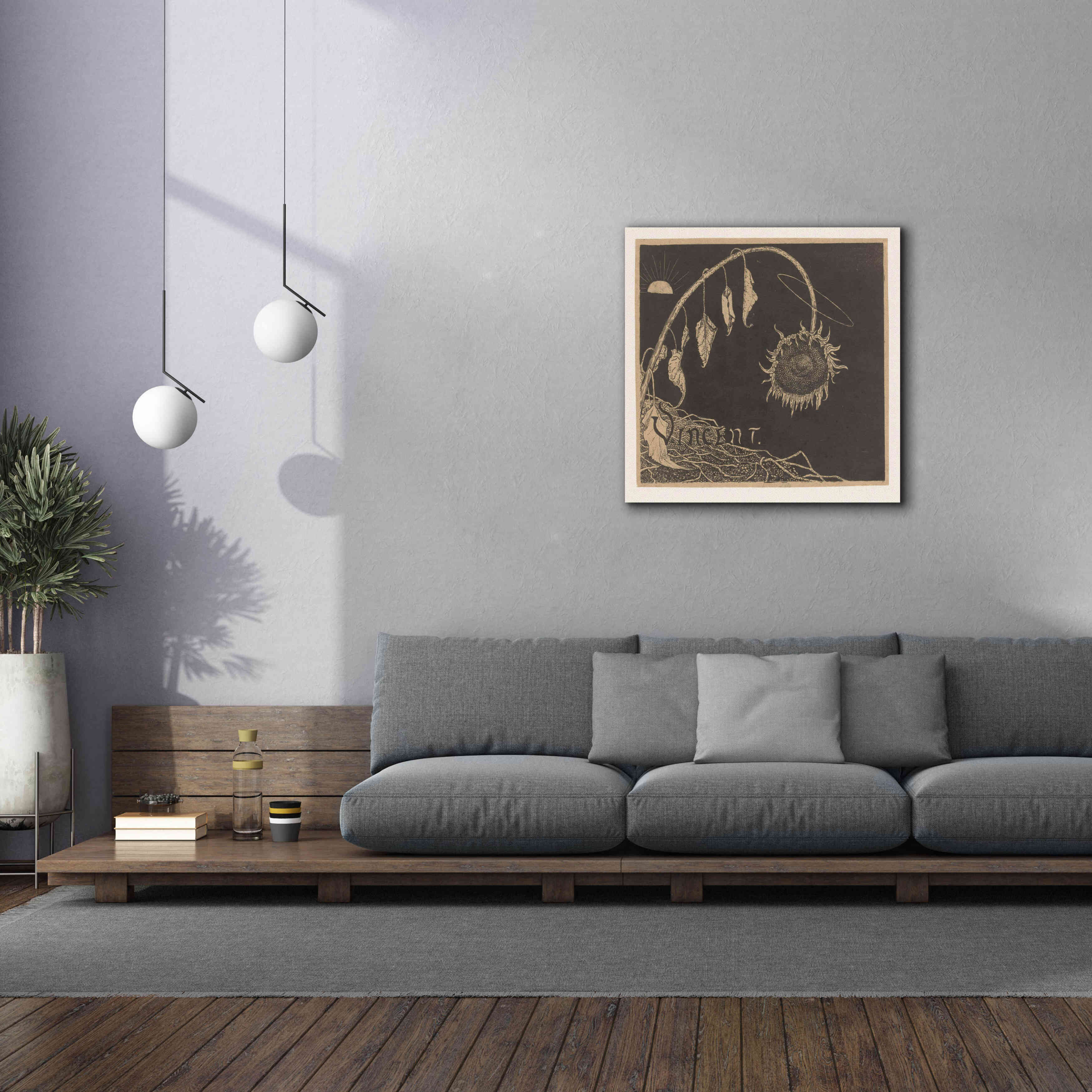 'Tentoonstelling der Nagelaten Werken Van Vincent Van Gogh, Amsterdam' by Richard Roland Holst, Giclee Canvas Wall Art,37x37