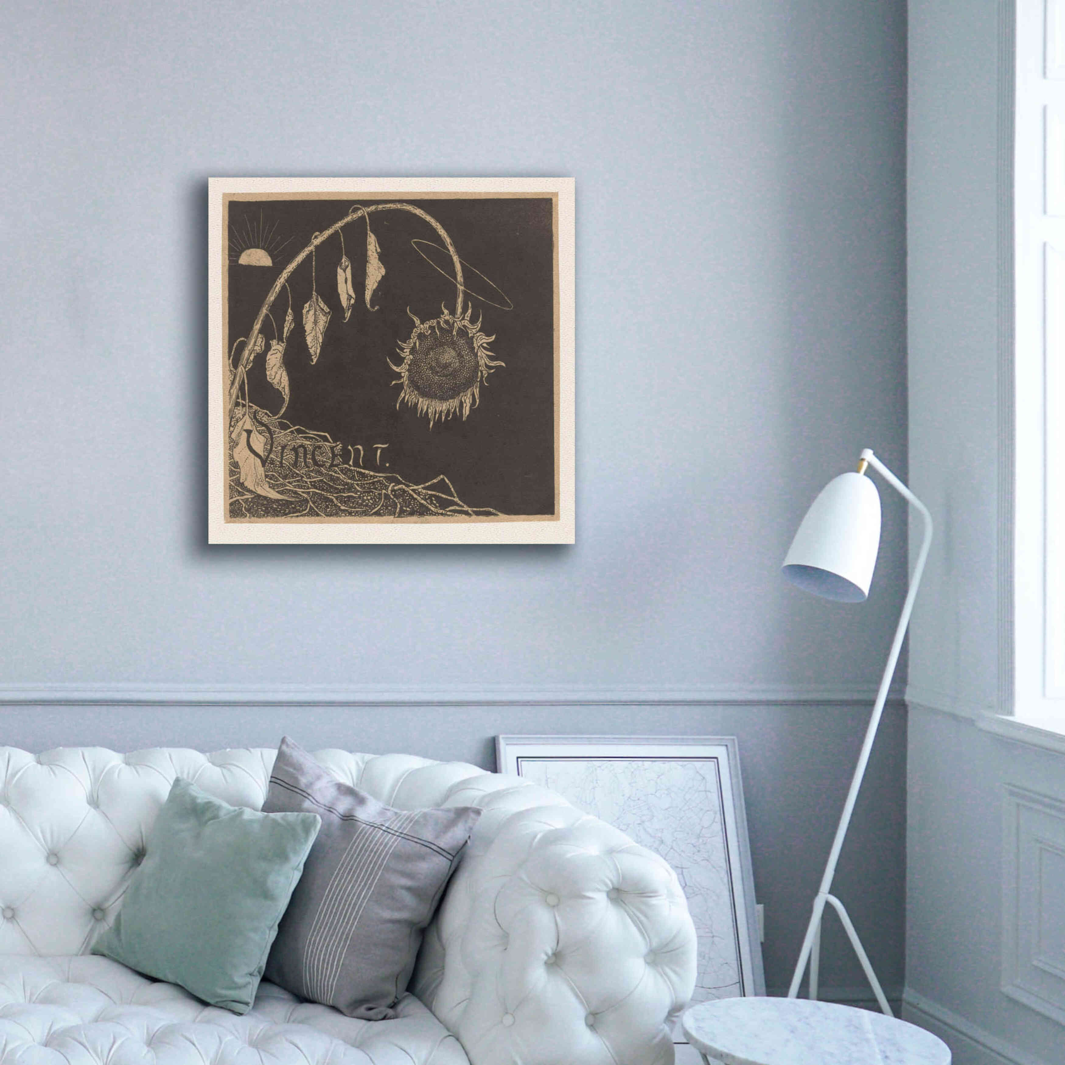 'Tentoonstelling der Nagelaten Werken Van Vincent Van Gogh, Amsterdam' by Richard Roland Holst, Giclee Canvas Wall Art,37x37