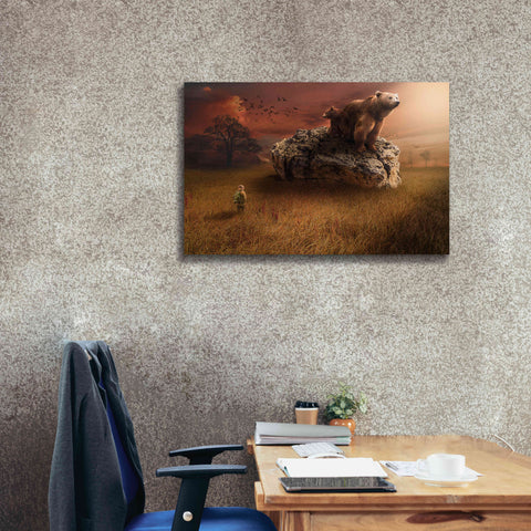 Image of 'Bear With Me' by Alan, Giclee Canvas Wall Art,40x26