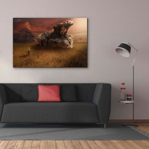Image of 'Bear With Me' by Alan, Giclee Canvas Wall Art,60x40