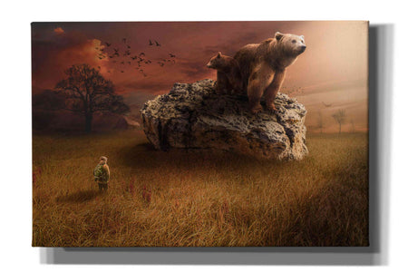 'Bear With Me' by Alan, Giclee Canvas Wall Art