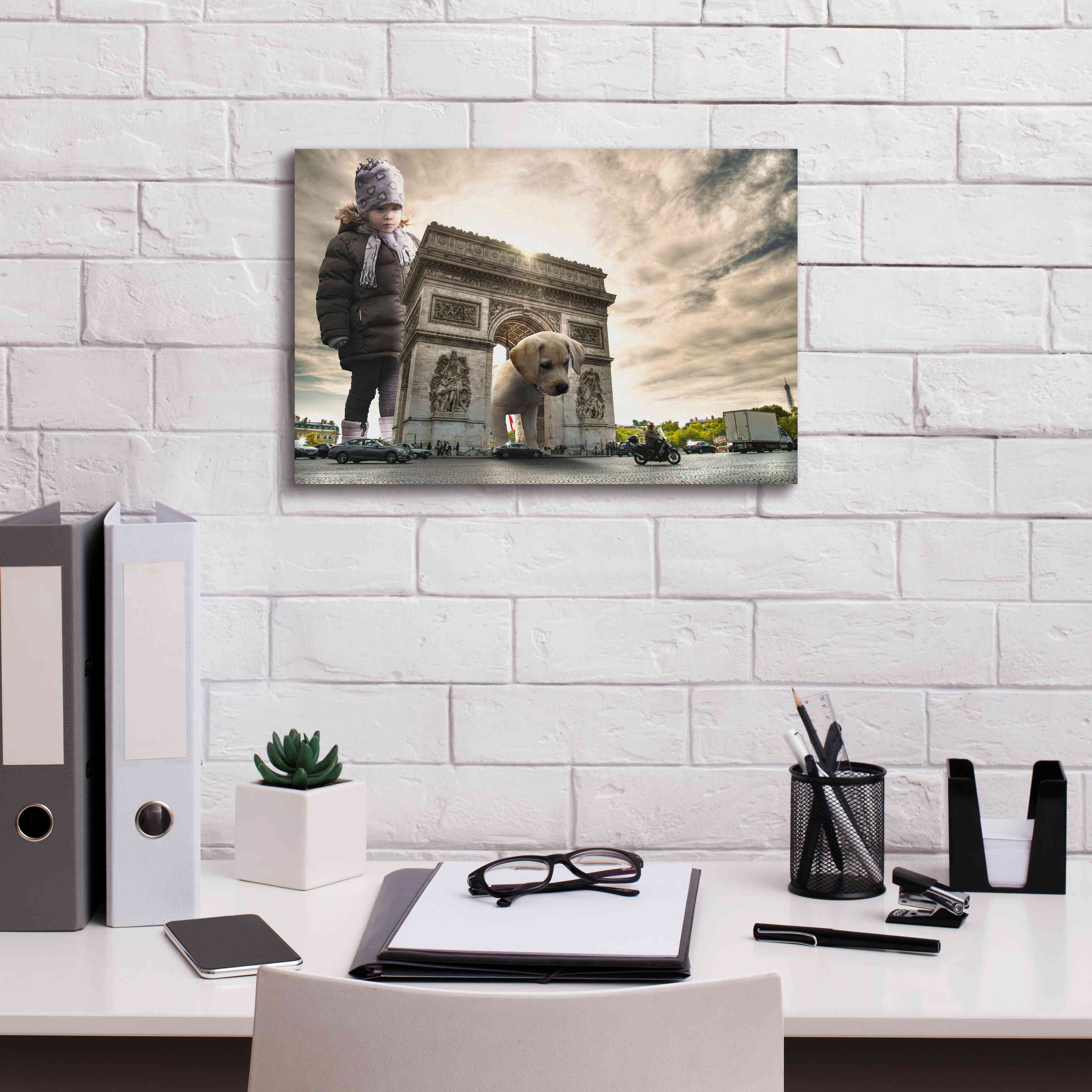 'Playtime' by Alan, Giclee Canvas Wall Art,18x12