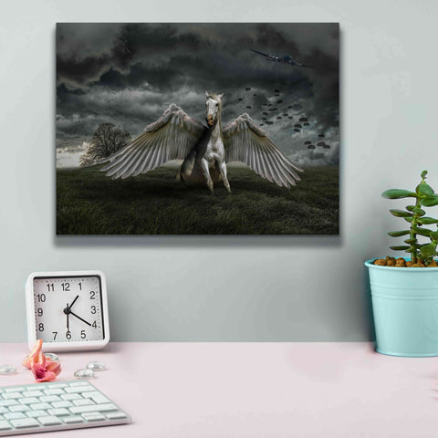 Image of 'Pegasus Rising' by Alan, Giclee Canvas Wall Art,16x12