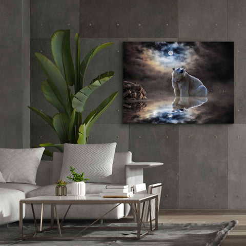 Image of 'Polar Bear Reflections' by Alan, Giclee Canvas Wall Art,54x40