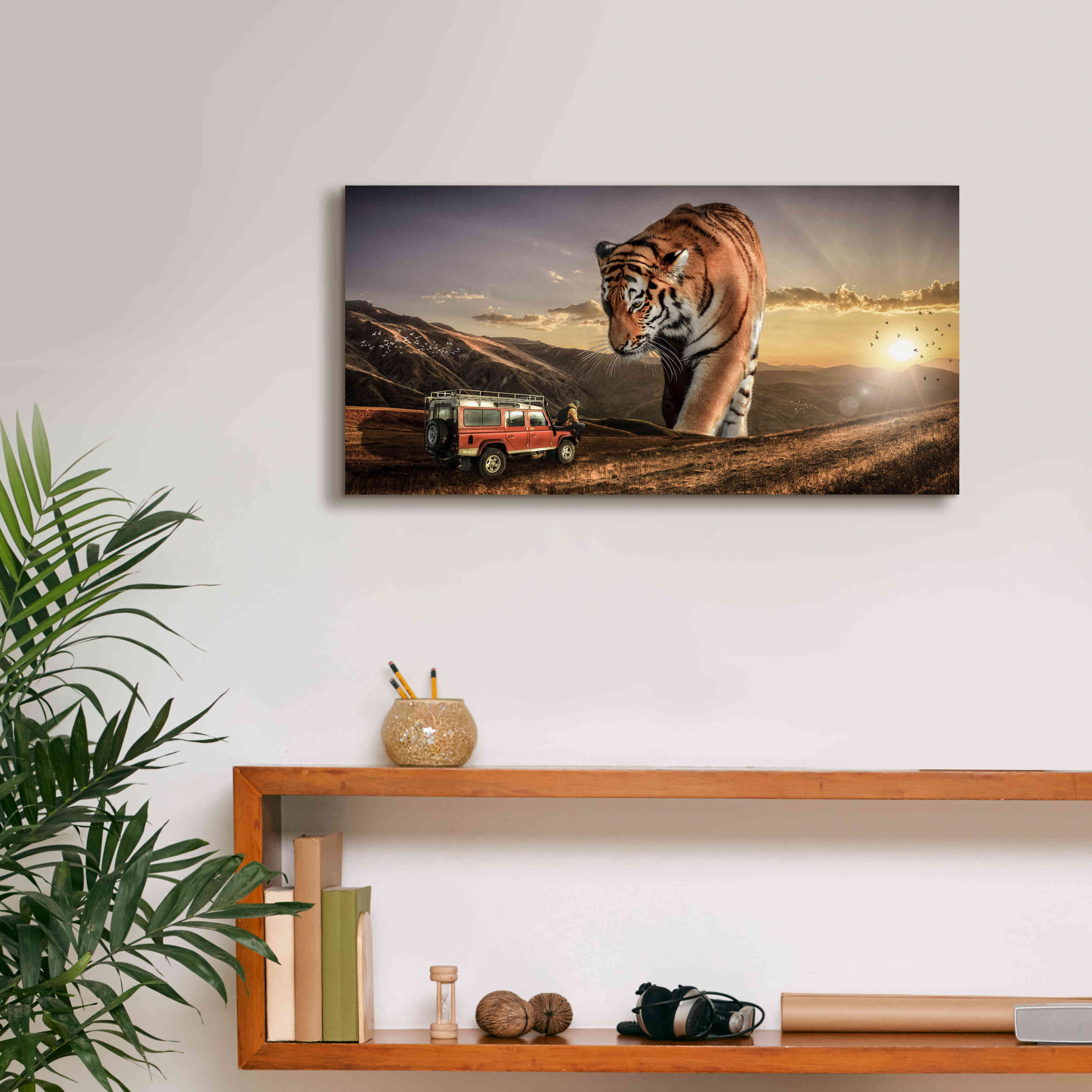 'Hunters' by Alan, Giclee Canvas Wall Art,24x12