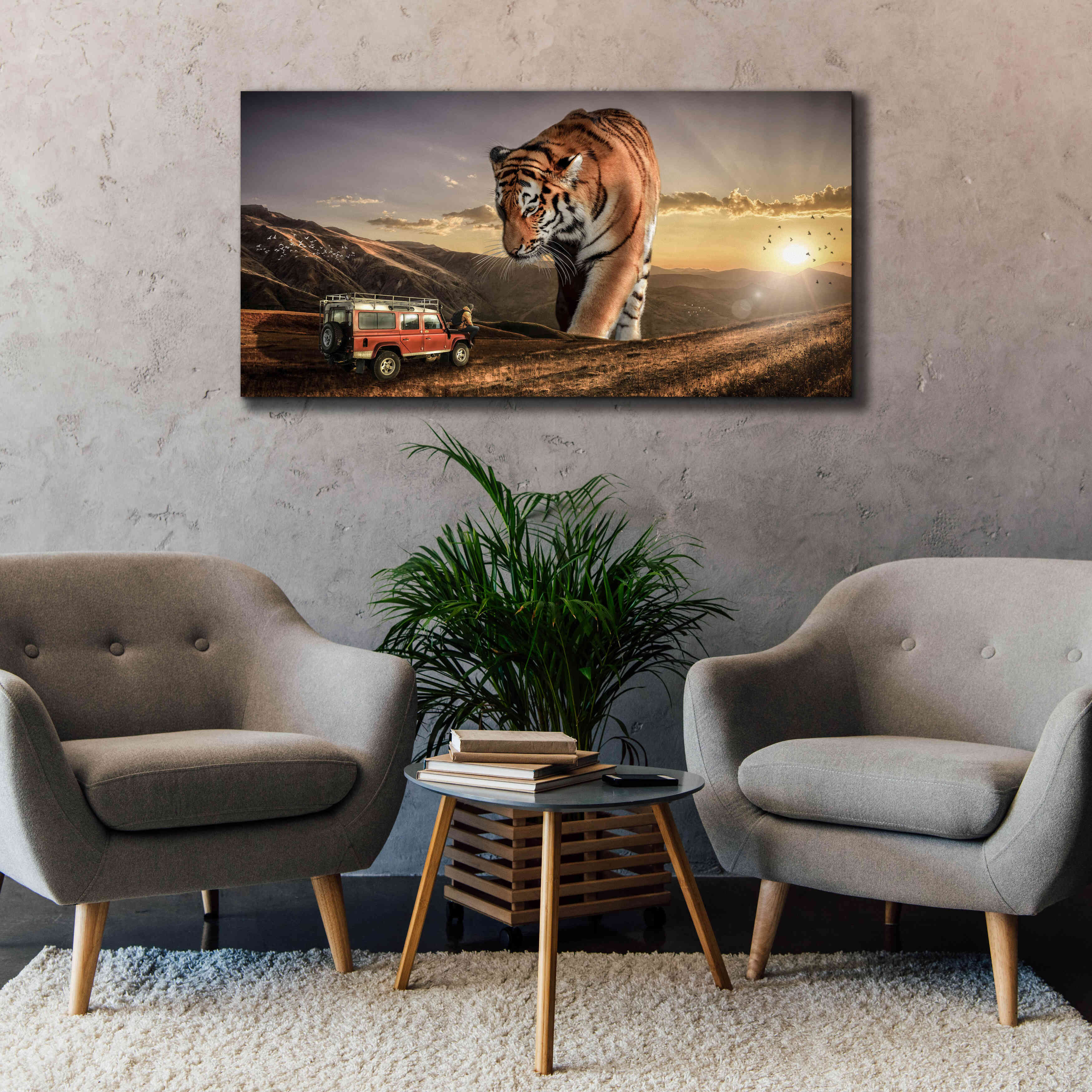 'Hunters' by Alan, Giclee Canvas Wall Art,60x30
