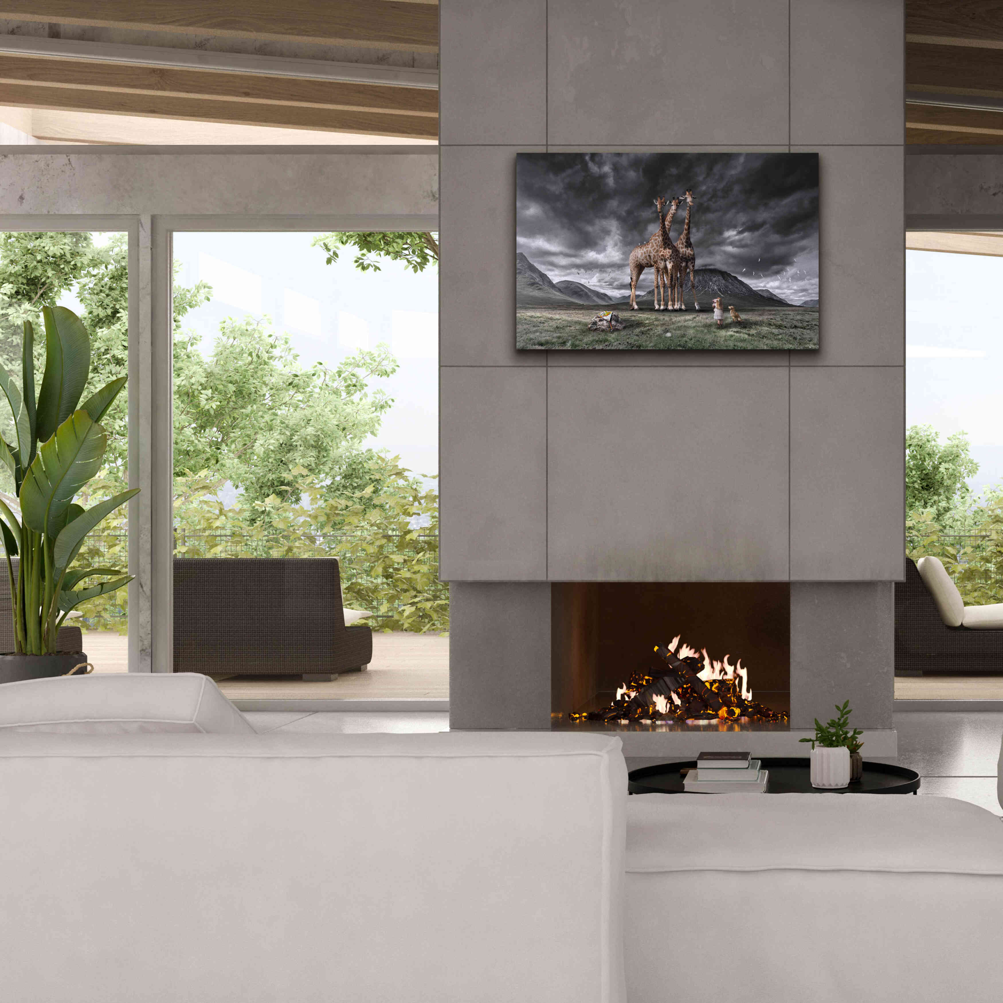 'Long Neck Scotland' by Alan, Giclee Canvas Wall Art,40x26