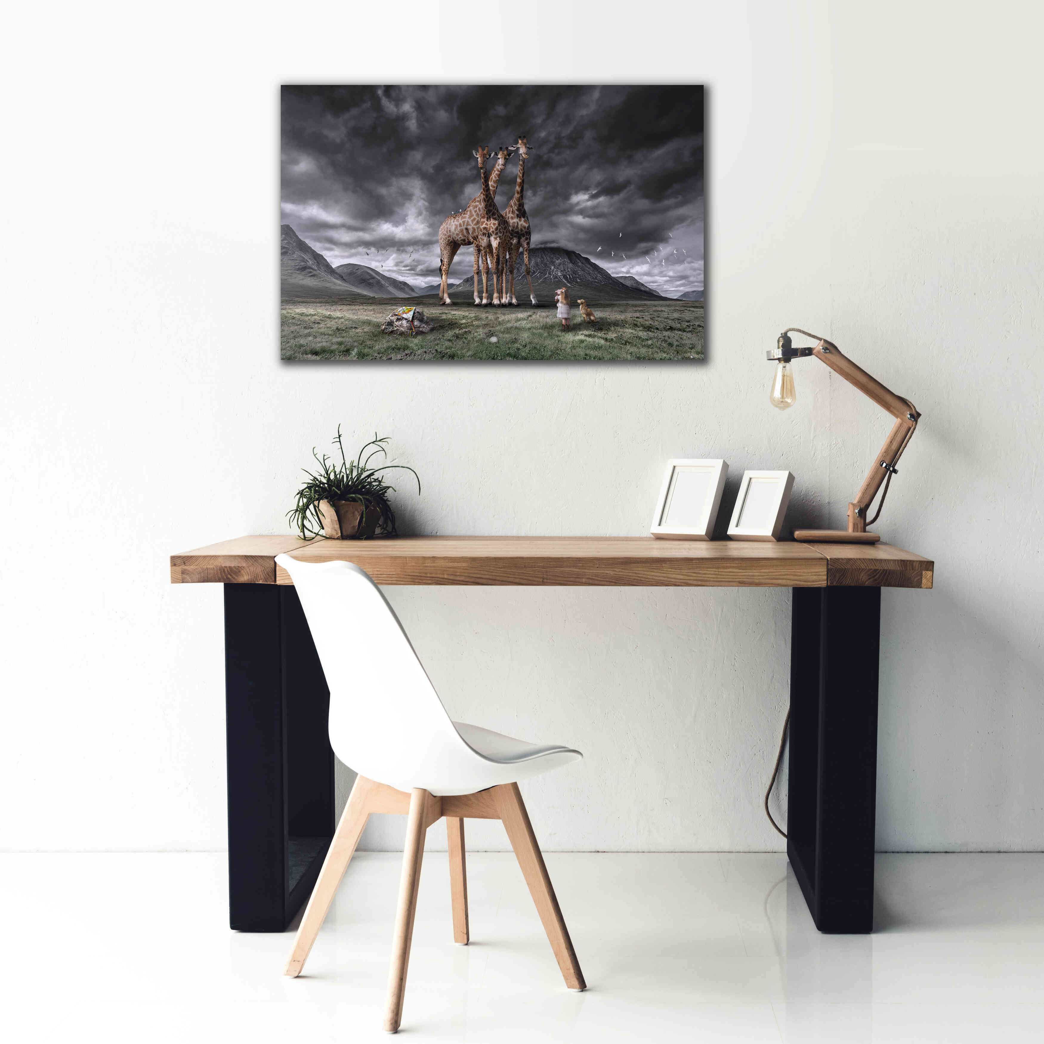 'Long Neck Scotland' by Alan, Giclee Canvas Wall Art,40x26
