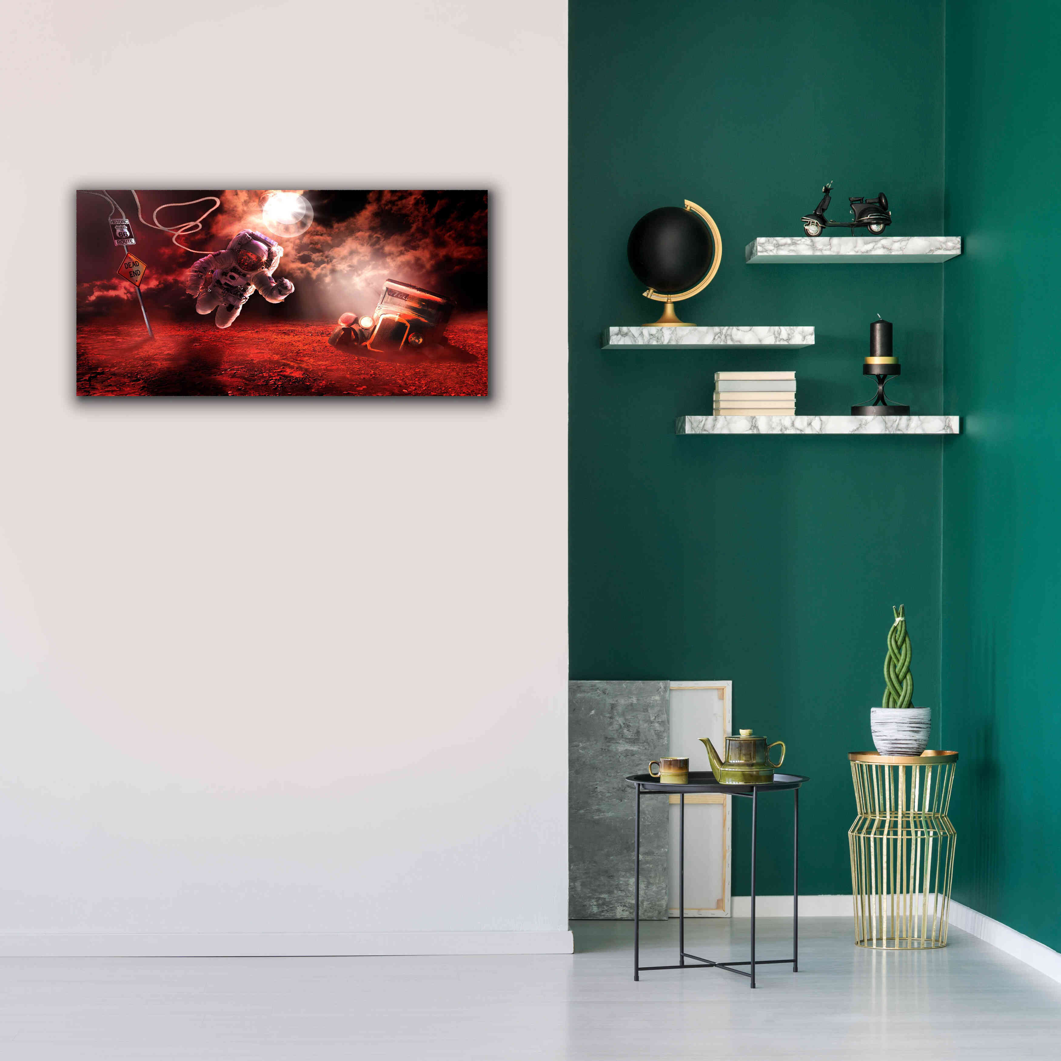 'Space Kicks on Route 66' by Alan, Giclee Canvas Wall Art,40x20