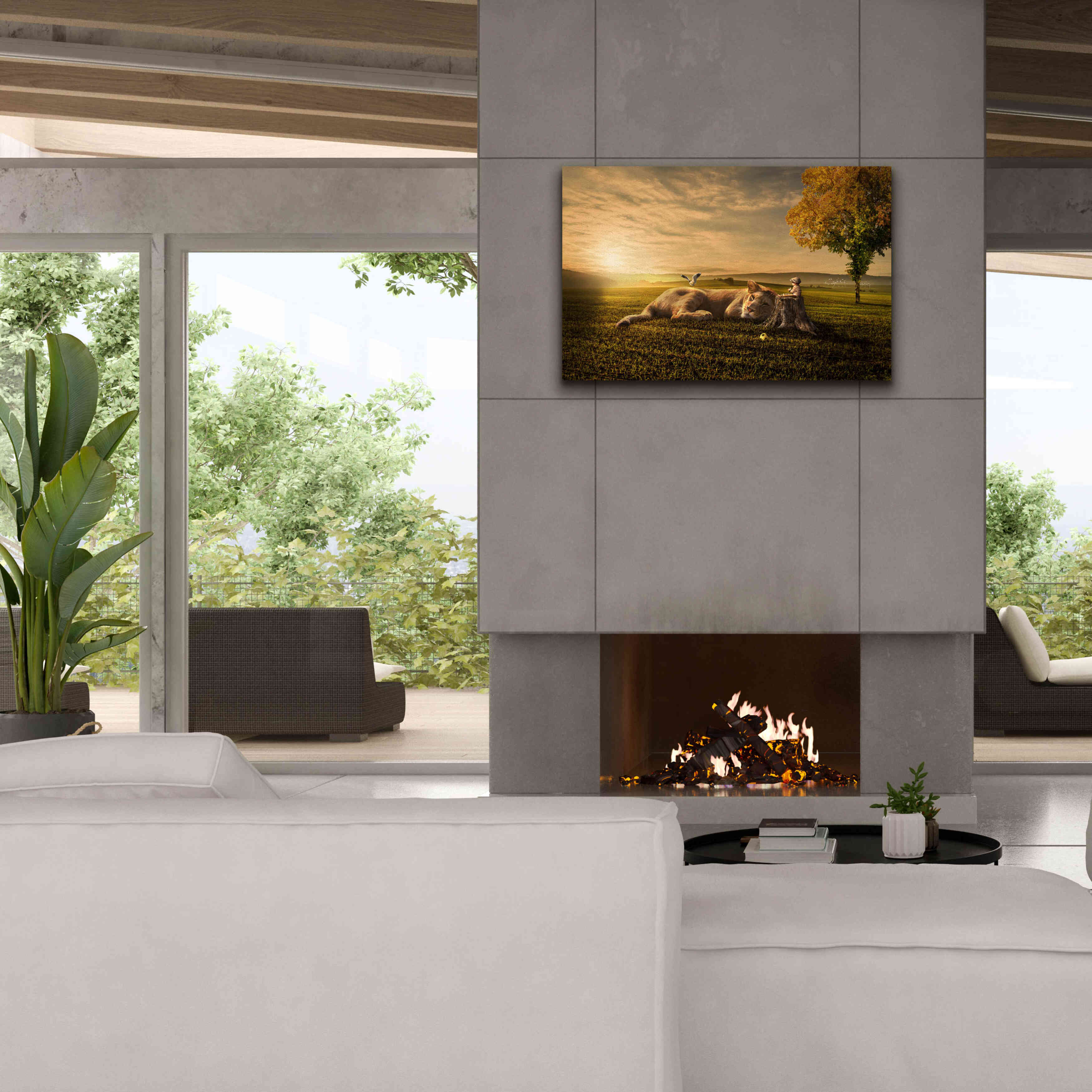 'Sunset Sleeping' by Alan, Giclee Canvas Wall Art,40x26