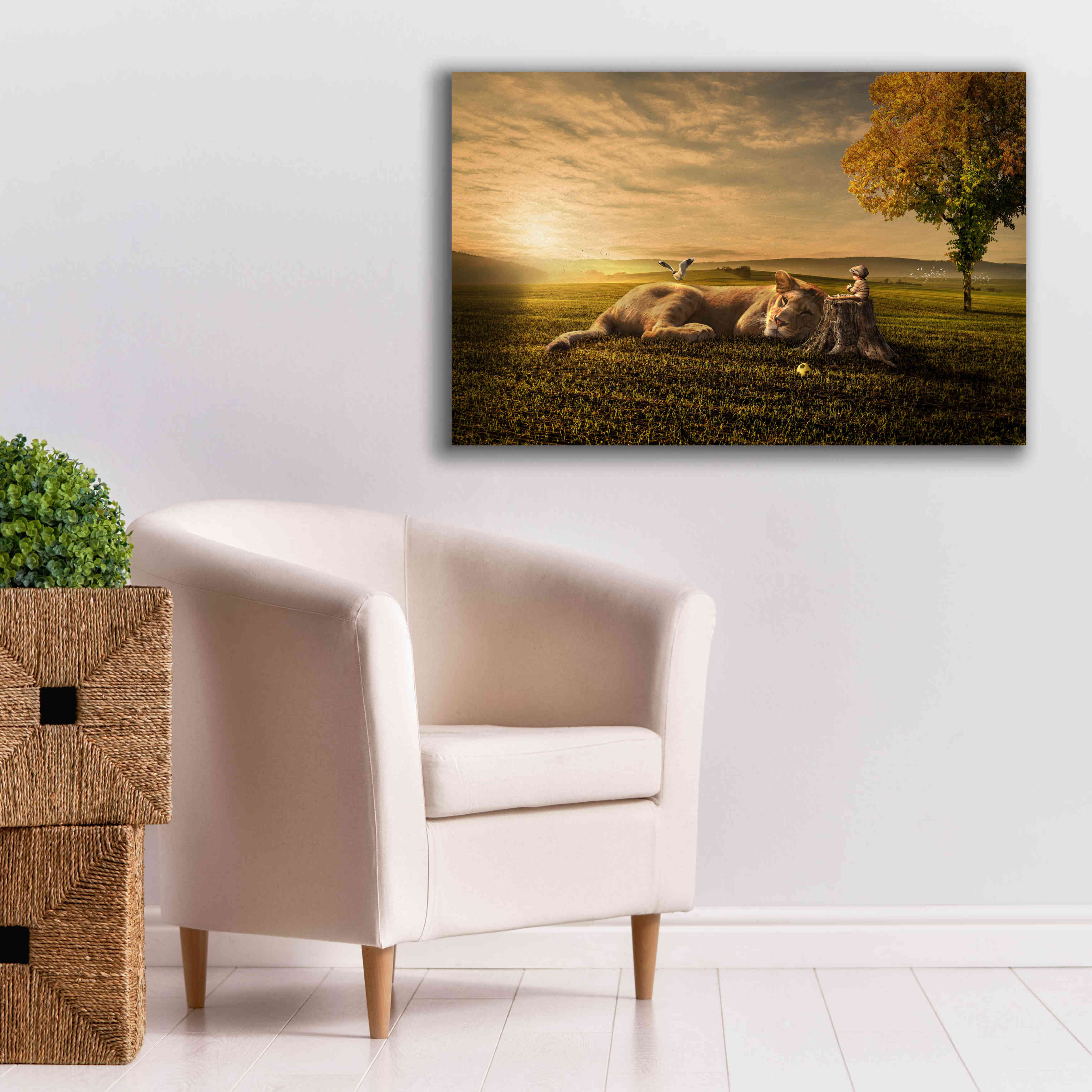 'Sunset Sleeping' by Alan, Giclee Canvas Wall Art,40x26