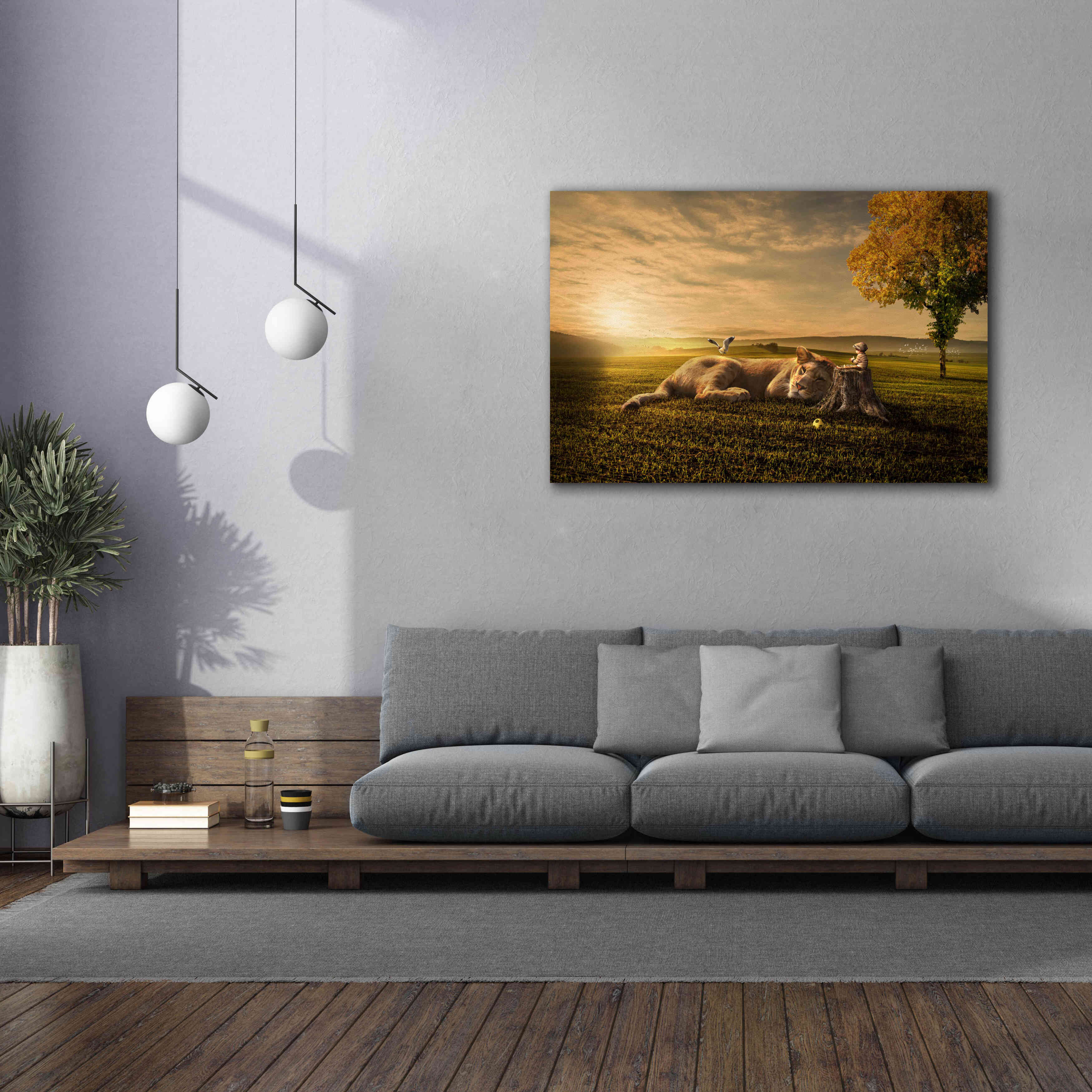 'Sunset Sleeping' by Alan, Giclee Canvas Wall Art,60x40